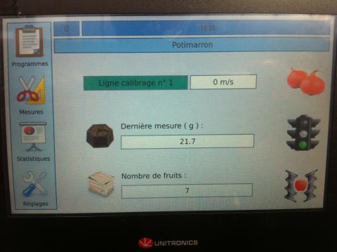 Ecran de controle